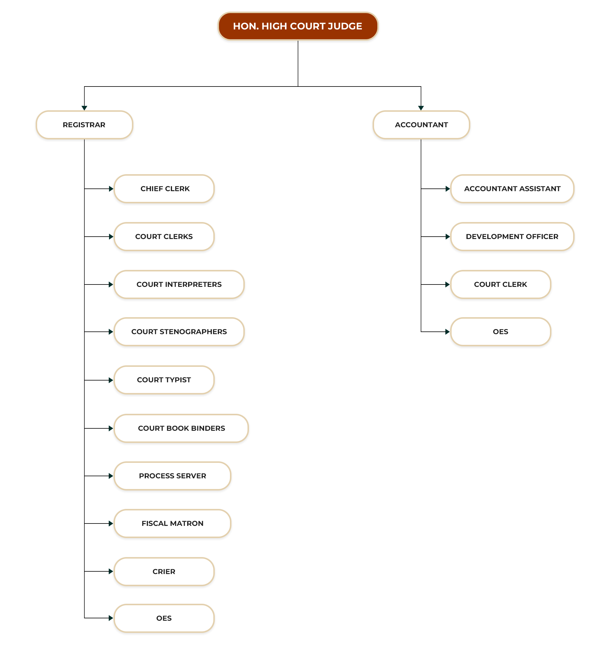 HIGH COURT BATTICALOA ORGANIZATIONAL STRUCTURE